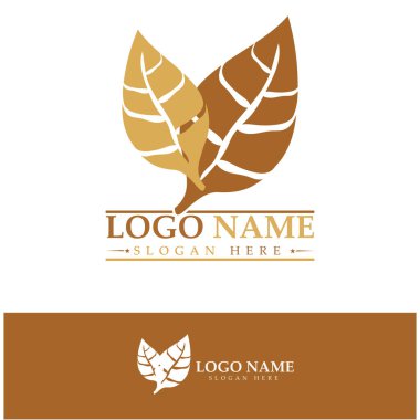 tobacco leaf logo,tobacco field and tobacco cigarette logo .With easy and simple editing.