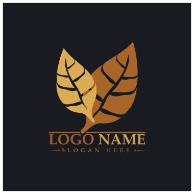 tobacco leaf logo,tobacco field and tobacco cigarette logo .With easy and simple editing.