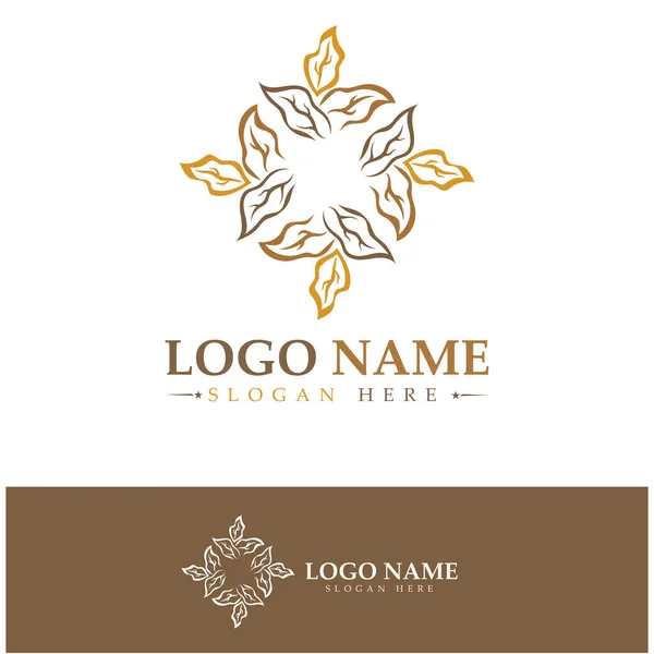 Tobacco Leaf Logo Tobacco Field Tobacco Cigarette Logo Easy Simple — Vector de stock