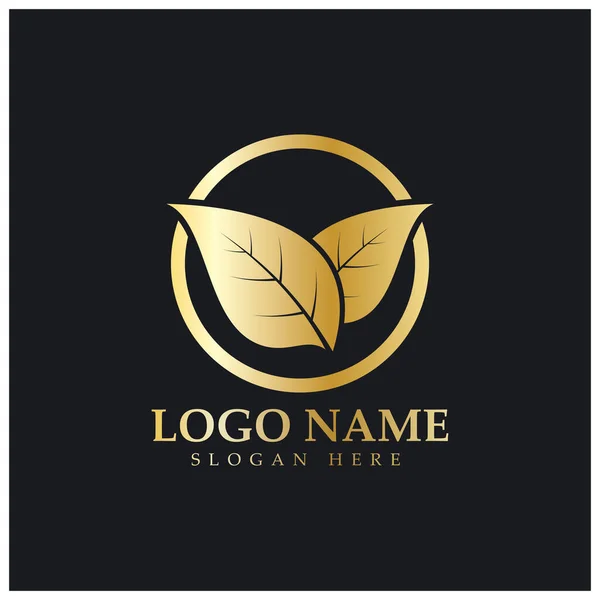 Tobacco Leaf Logo Tobacco Field Tobacco Cigarette Logo Easy Simple — Stock Vector