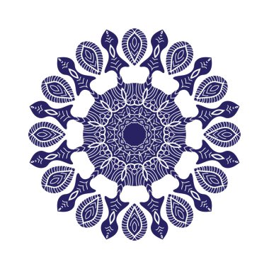 Mandala logo tasarım vektör şablonu