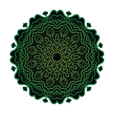 Mandala logo tasarım vektör şablonu