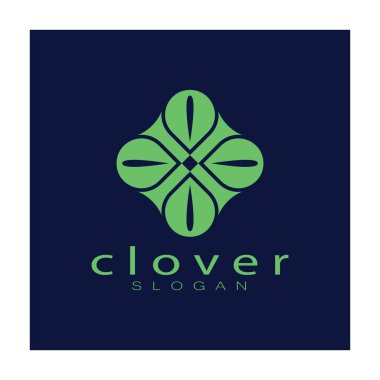 Logo tasarım ilham ikonu illüstrasyon şablonu vektör yonca veya moringa yaprakları, doğal ürün tasarımı, sağlık, ilaç, yonca ve moringa tarım, tıbbi kapsüller için