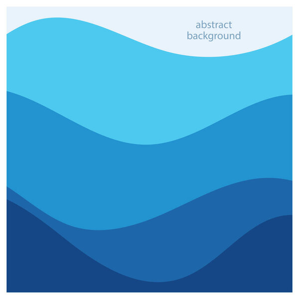 Абстрактный пляжный фоновый дизайн волн с синим векторным сочетанием, концептуальный дизайн обложки книги, обоев, бассейна, моря, озера