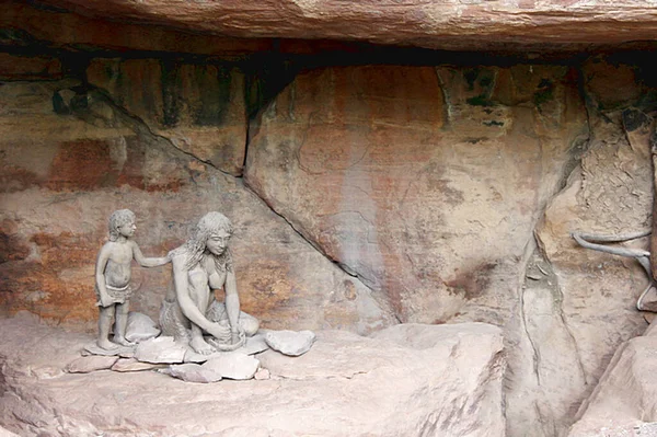 Bhimbetka Caves Accidental Rock Shelters Bhimbetka — Foto de Stock