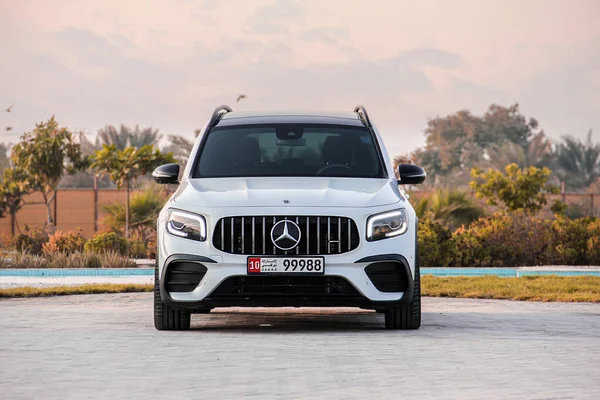 Uae Dubai Octomber 2022 Mercedes Glb 350 White Color Benz — 스톡 사진