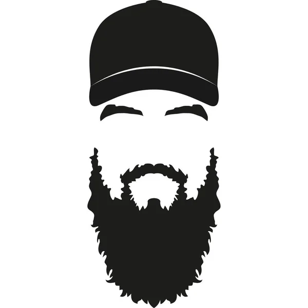 A man have Beard and mustache illustration image with white background.