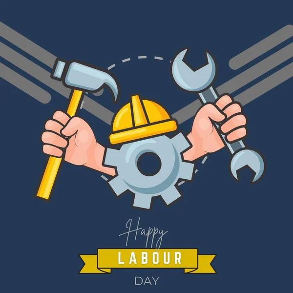 Happy Labour day Illustration and art drawing of international labour day.