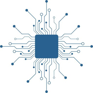 Renkli dokuları ve sanatı olan illüstrasyon sanatı ile teknolojik arka plan.