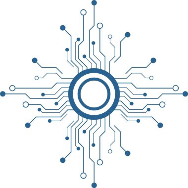 Renkli dokuları ve sanatı olan illüstrasyon sanatı ile teknolojik arka plan.