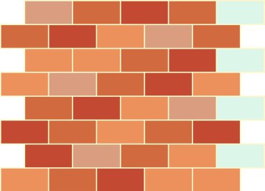 Bir duvar arkaplanı oluşturmak veya bir duvar kağıdı ayarlamak için kullanılan Brick Wall Illustration Image.