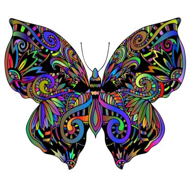 Güzel Kelebek etiketi ve resimli.