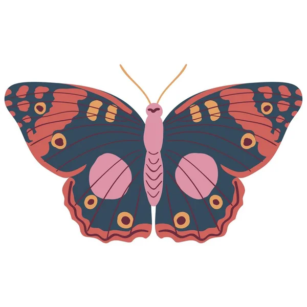 Güzel Kelebek Etiketi Resimli — Stok fotoğraf