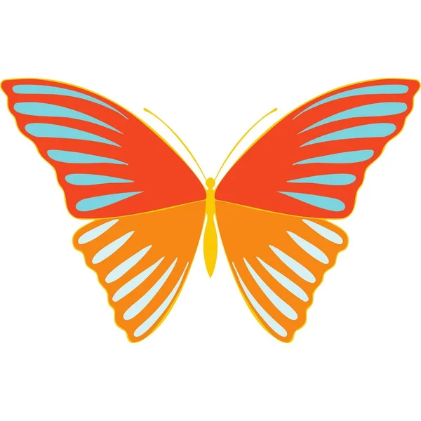 Beautiful Butterfly Sticker Illustration Images — Stock Photo, Image