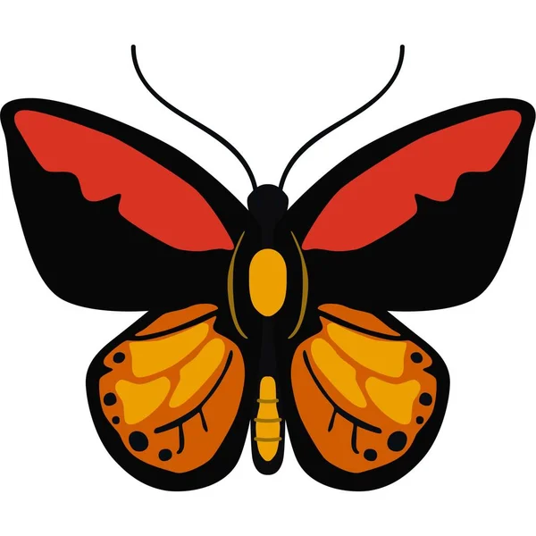 Mooie Butterfly Sticker Met Illustratie Afbeeldingen — Stockfoto