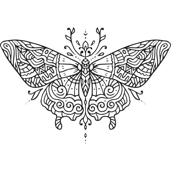 Beautiful Butterfly Sticker Illustration Images — Stock Photo, Image