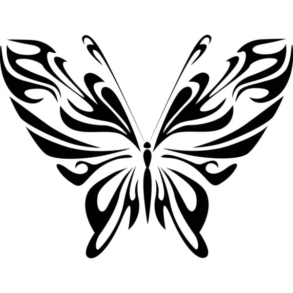 Krásná Motýlí Samolepka Ilustračními Obrázky — Stock fotografie