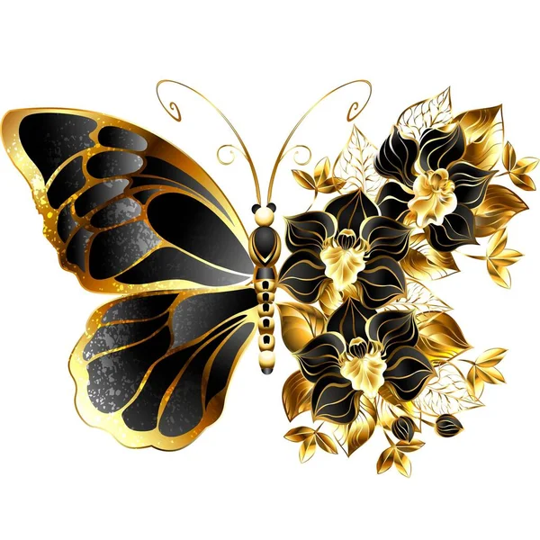 Beautiful Butterfly Sticker Illustration Images — Stock Photo, Image