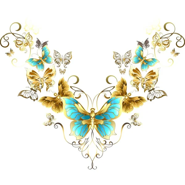 Beautiful Butterfly Sticker Illustration Images — Stock Photo, Image