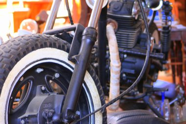 Vintage motorbike on show