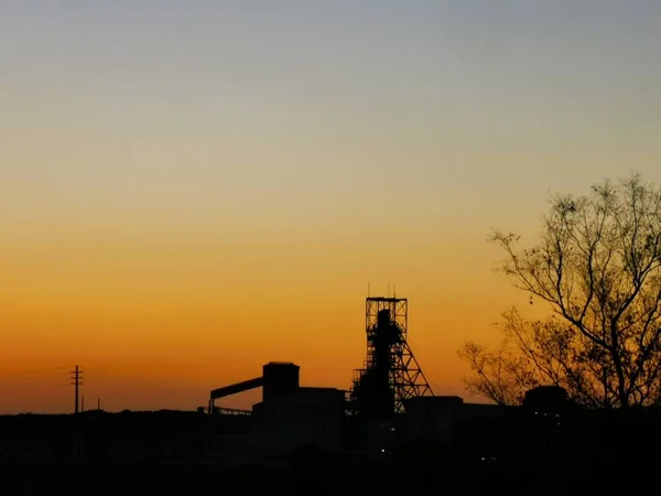 Cullinan Diamond Mine Sunset Stok Fotoğraf