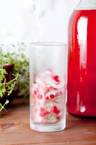 Home Made Cranberry Rosemary Lemonade — Zdjęcie stockowe