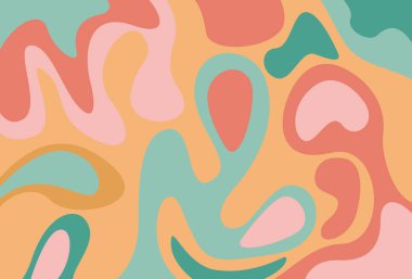 Illustration Vector graphic of colorful abstract art creations fit for minimalist aesthetic design etc.