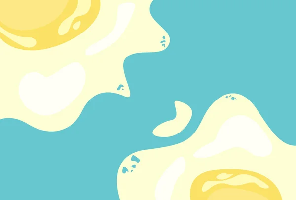 Illustration Vector graphic of Sunny side up eggs fit for Unique Background etc.