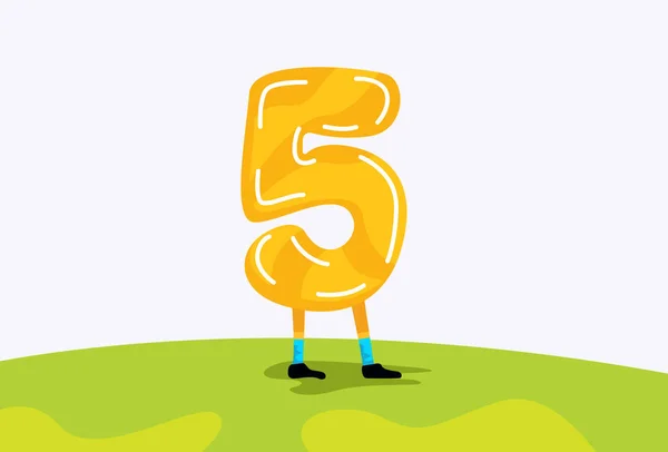 Illustration Vector graphic of Number Mascot fit for Modern Number design etc.