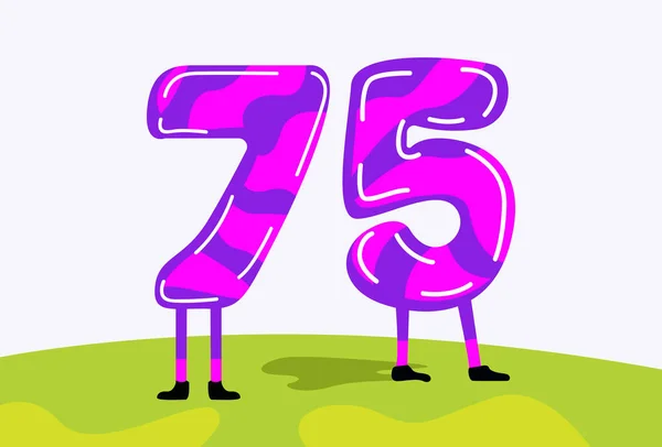 Illustration Vector graphic of Number Mascot fit for Modern Number design etc.