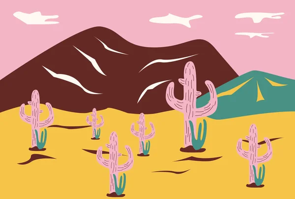 Illustration Vector graphic of mountain View with abstract organic style fit for Modern Background design etc.