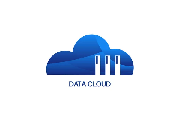Illustration Vector graphic of cloud computing security upload data web technology fit for logo design simple cloud etc.