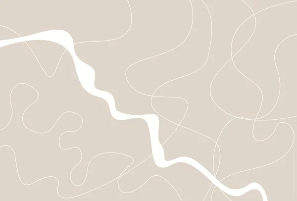 Illustration Vector graphic of stylish templates with organic abstract shapes and line in nude colors fit for minimalist style  etc.