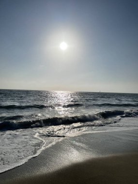 Pacific Ocean with sunshine.