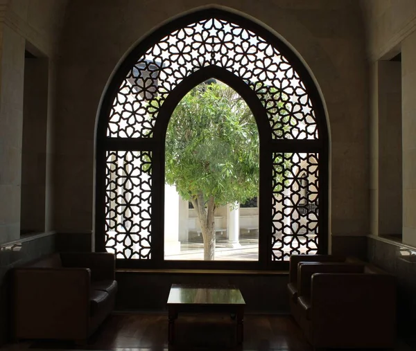 Красивий Вид Прекрасного Місця Всередині Мусульманського Будинку Мусульманської Архітектури — стокове фото
