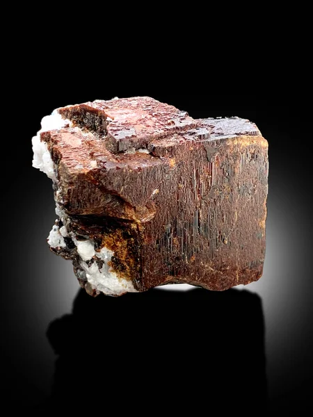 rare red mangano tantalite crystal mineral specimen from kunar province afghanistan