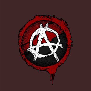 Bloody Flag Anarchy Antifa Iconic Style