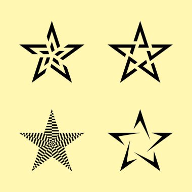 Stars pack vector design with various shapes style