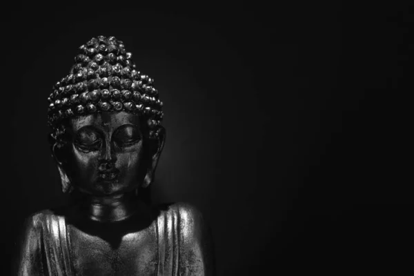 Buddha Face Incense Black Background — Stock fotografie
