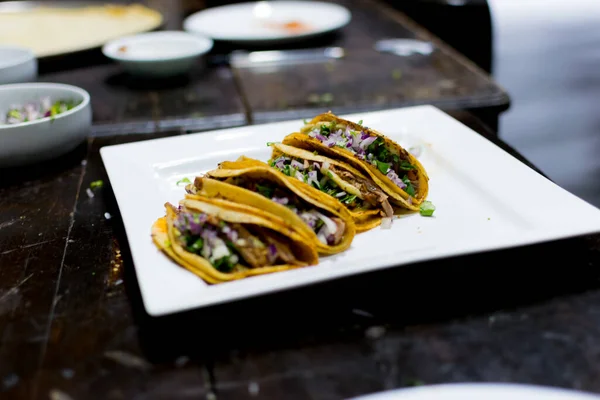 Birria Tacos Typical Street Food Mexico — Stock Photo, Image