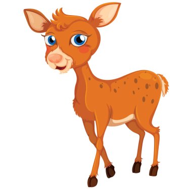 çizgi film karakteri geyik vektörü