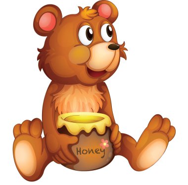 Sevimli bir ayının resmi.