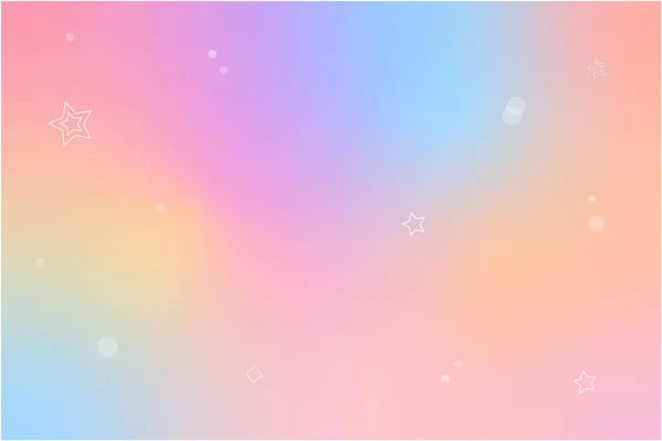 Abstract multicolor background with stars. Soft colored blured backdrop.