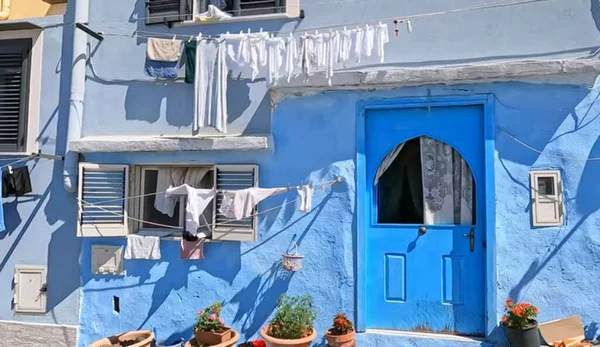 地中海 イタリアのカラフルな家は — ストック写真