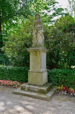 The Allegory of Spring statue in Mercandinos gardens in Klatovy (Czech Republic)