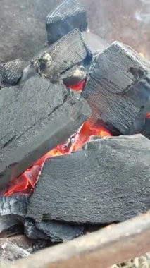 burning wood crackling fire with flames