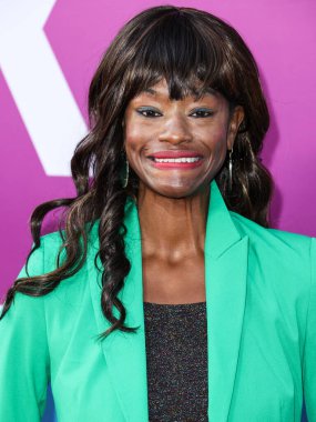 American actress Sufe Bradshaw arrives at the Los Angeles Premiere Of Netflix's 'Look Both Ways' held at the Netflix Tudum Theater on August 16, 2022 in Hollywood, Los Angeles, California, United States. 