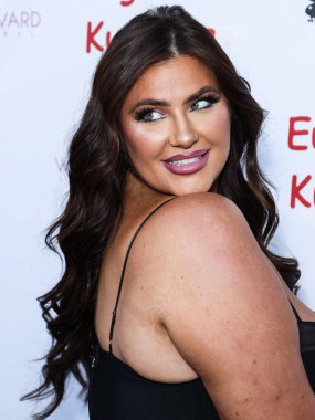 American model Brooke Barrows arrives at the Eugenia Kuzmina And Playboy Launch Reception held at The Godfrey Hotel Hollywood on August 18, 2022 in Hollywood, Los Angeles, California, United States. 