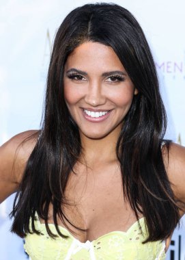 American comedian and model Celisa Franco (CJ Franco) arrives at the Eugenia Kuzmina And Playboy Launch Reception held at The Godfrey Hotel Hollywood on August 18, 2022 in Hollywood, Los Angeles, California, United States. 