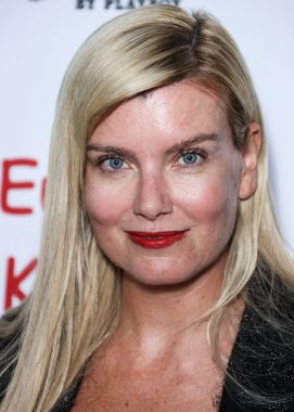 Russian-American actress Eugenia Kuzmina arrives at the Eugenia Kuzmina And Playboy Launch Reception held at The Godfrey Hotel Hollywood on August 18, 2022 in Hollywood, Los Angeles, California, United States. 